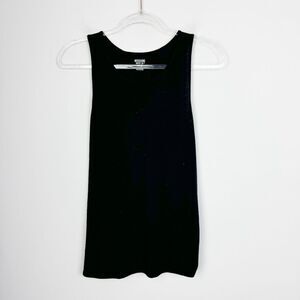MOSSIMO | TARGET Black Casual Tie Back Tank Top Women’s Size Large